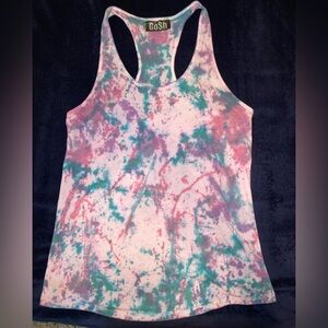 Hand Tie Dye Razorback Tank Top